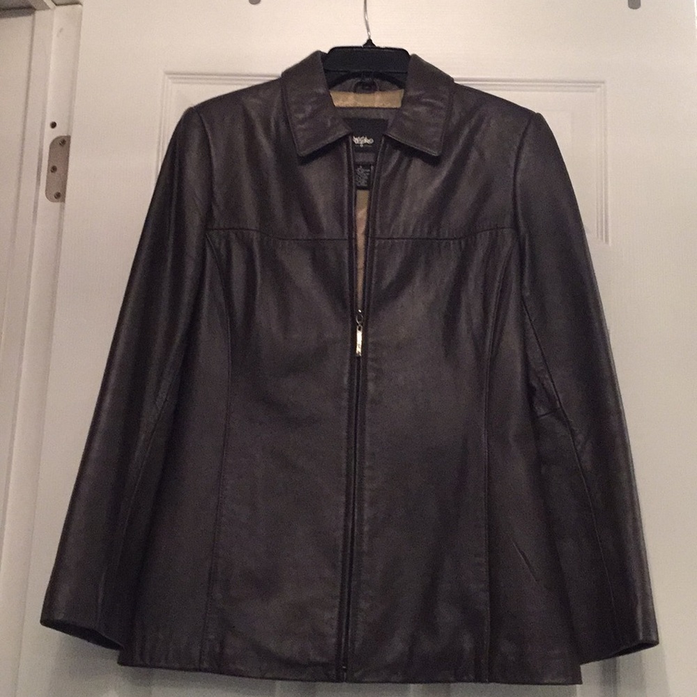 Mossimo Dark brown leather jacket